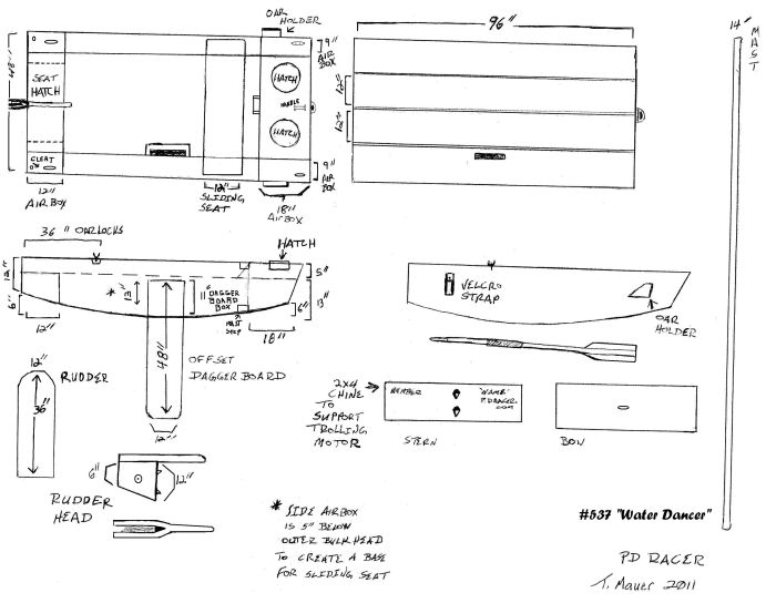 plans for water dancer puddle duck racer