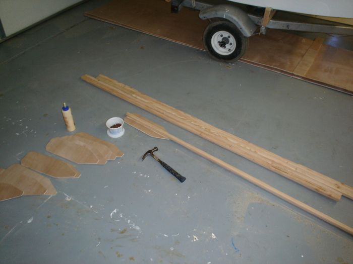 Homemade Boat Oars