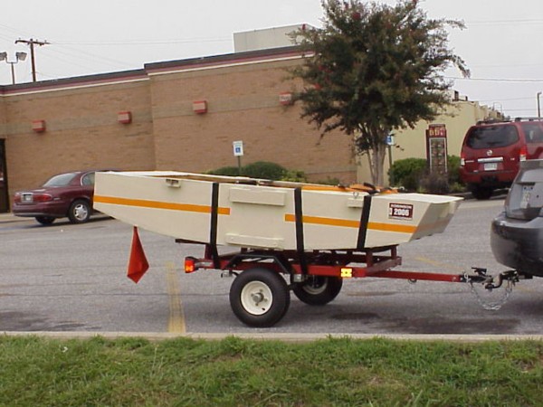 harbor freight small trailer with pdracer sailboat 